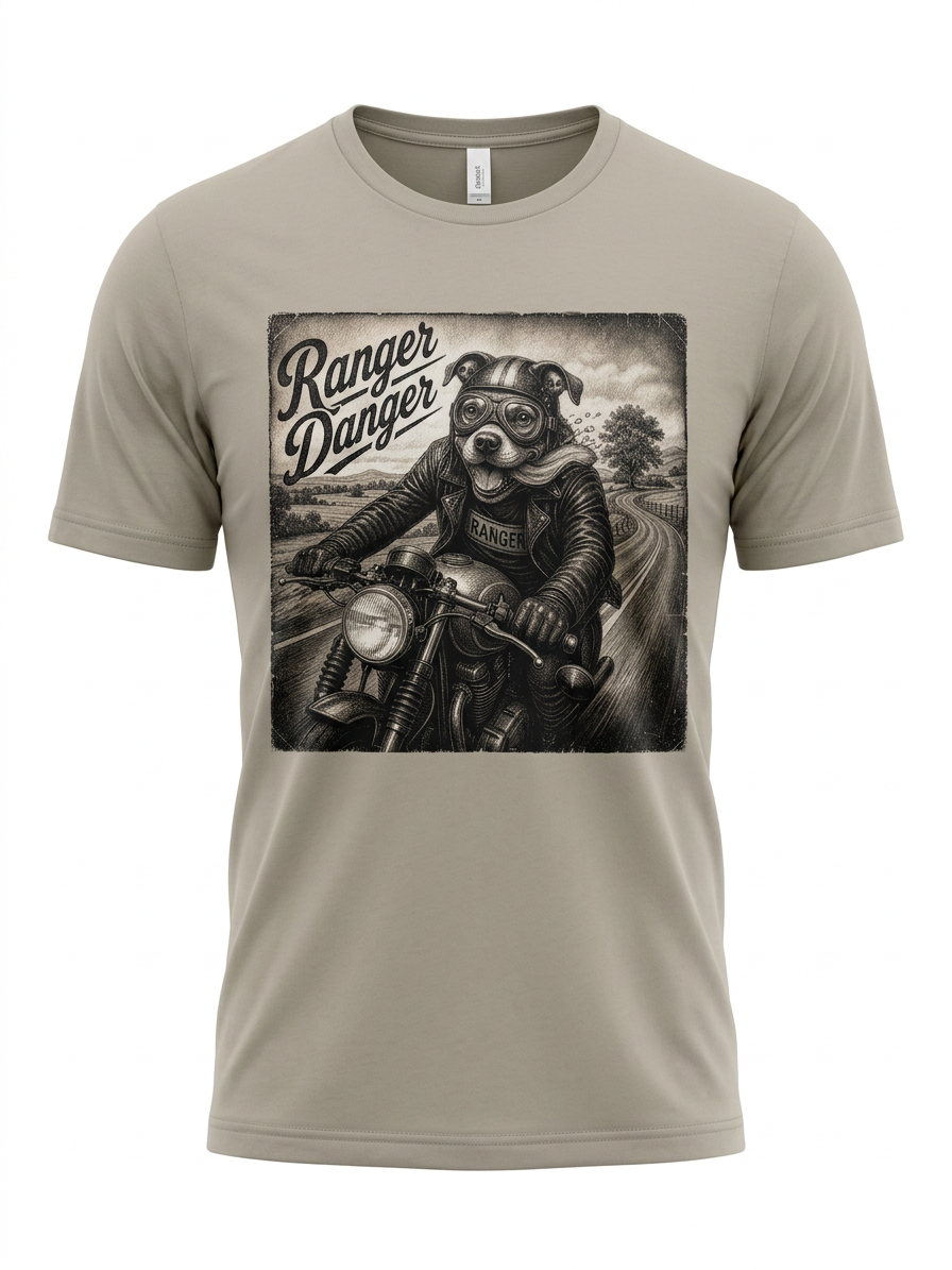 Ranger Danger Pitbull Cafe Racer Tee